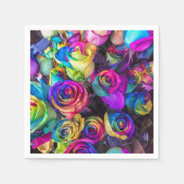 Rainbow-Rose Serviette