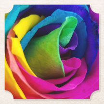 Rainbow-Rose Untersetzer