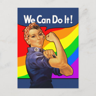 Rainbow Rosie Postkarte