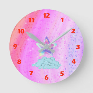 Rainbow Round Clock Runde Wanduhr