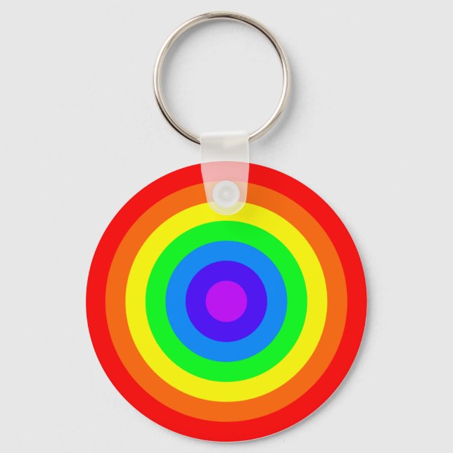 Rainbow Roundel Schlüsselanhänger (Vorderseite)