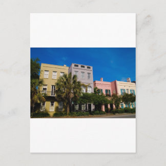 Rainbow Row Charleston, SC Postkarte