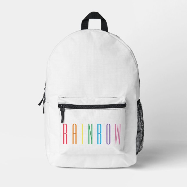RAINBOW-Rucksack Bedruckter Rucksack (Vorderseite)