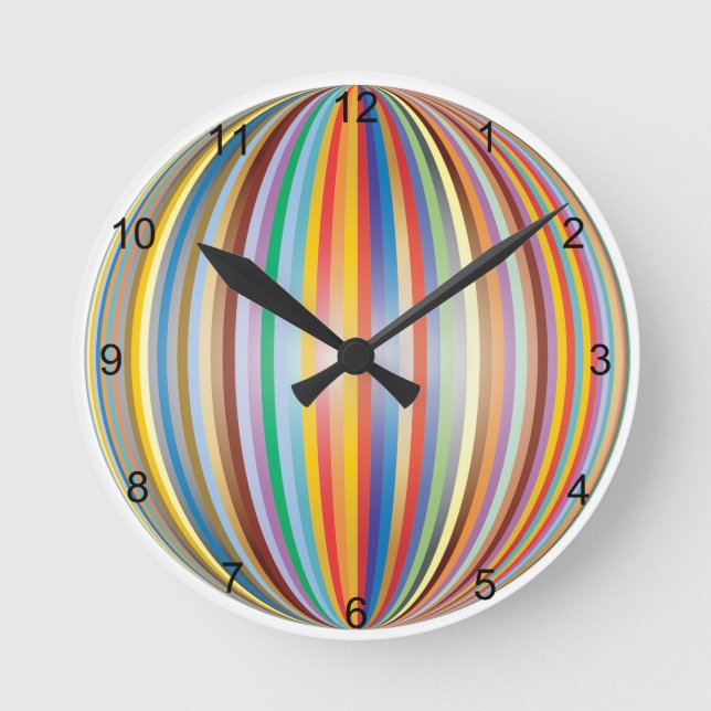 Rainbow Runde Wanduhr (Vorderseite)
