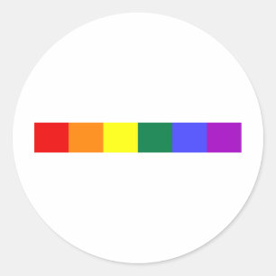 Rainbow Runder Aufkleber