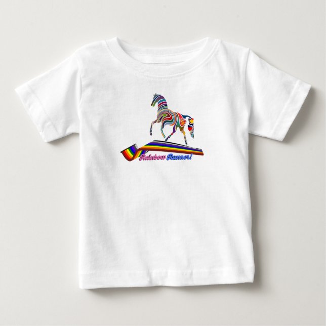 Rainbow Runner Baby T-shirt (Vorderseite)