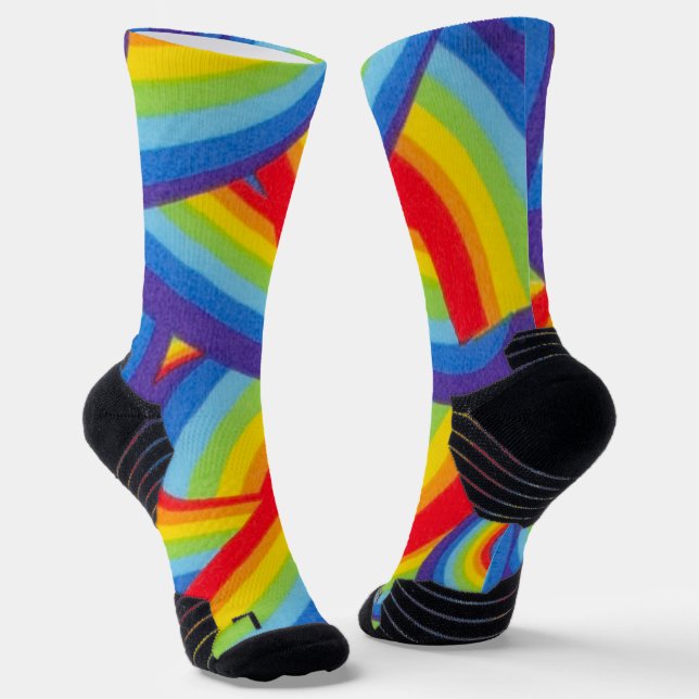 Rainbow Runners Socken (Gewinkelt)