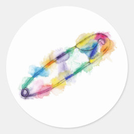Rainbow Safety Button Stickers