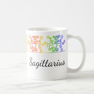 Rainbow Sagittarius Star Sign Personalisierte Mug Kaffeetasse