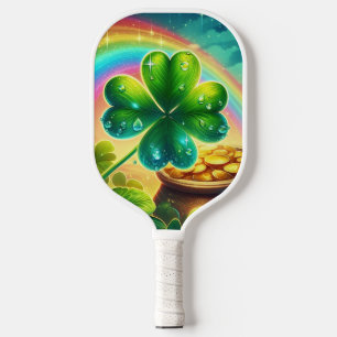 Rainbow Saint Patrick's Day Klee Pickleball Schläger