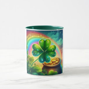 Rainbow Saint Patrick's Day Klee Tasse