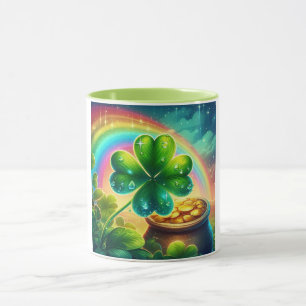 Rainbow Saint Patrick's Day Klee Tasse