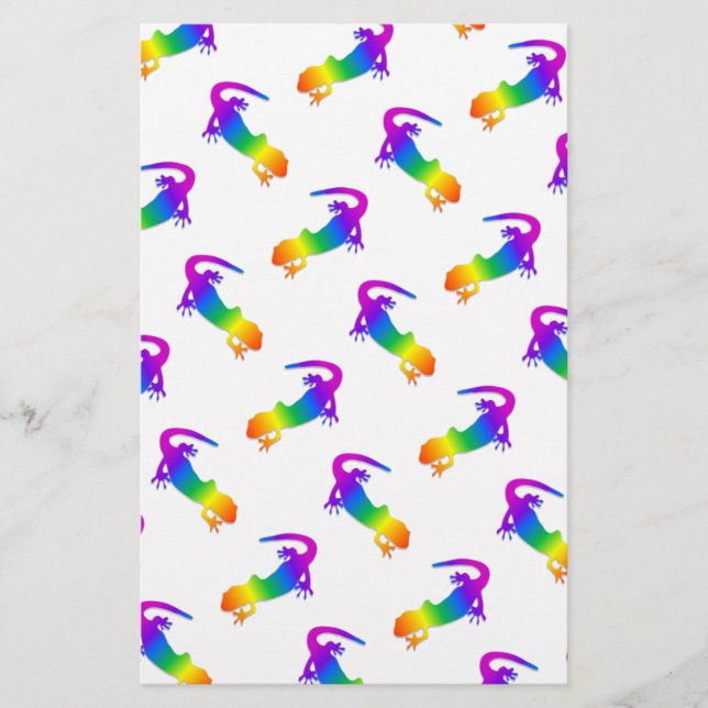 Rainbow Salamander Briefpapier (Vorderseite)