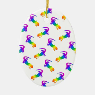 Rainbow Salamander Keramikornament