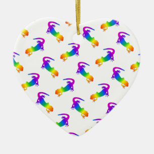 Rainbow Salamander Keramikornament