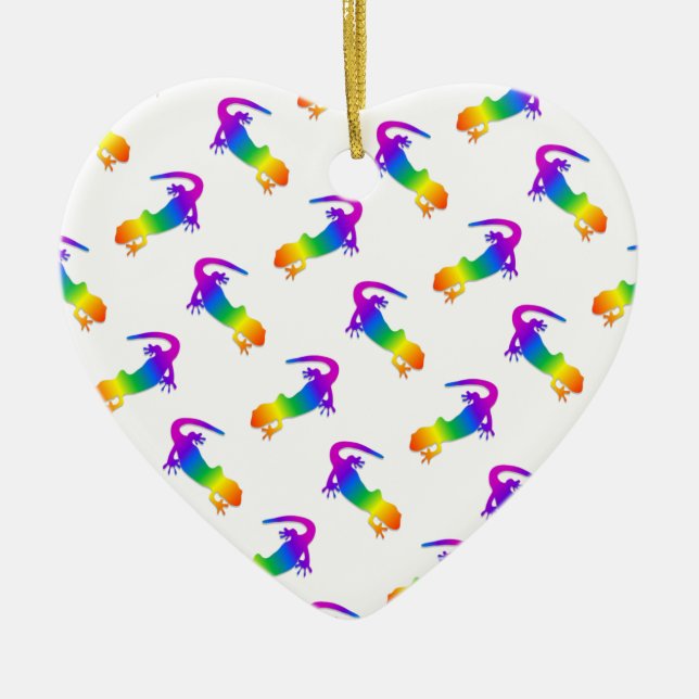 Rainbow Salamander Keramikornament (Vorne)