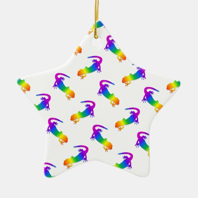 Rainbow Salamander Keramikornament (Vorne)