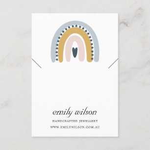 RAINBOW SCANDI NECKLACE BRACELET DISPLAY-KARTE BEGLEITKARTE