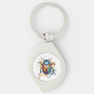 Rainbow Scarab Schlüsselanhänger