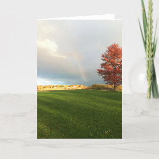 Rainbow Scenery Blank Greeting Card Karte