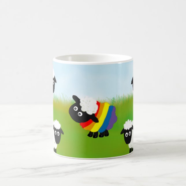 Rainbow-Schafe, LGbt, Kaffeetasse (Mittel)