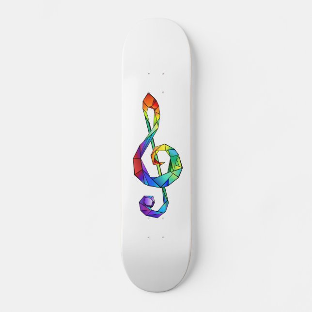 Rainbow-Schlüsselbund Skateboard (Vorderseite)