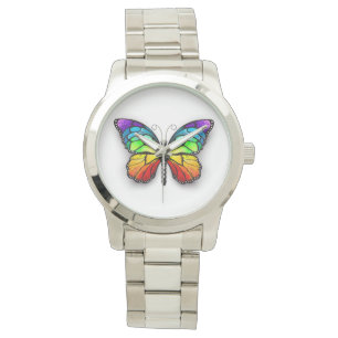 Rainbow-Schmetterling Monarch Armbanduhr