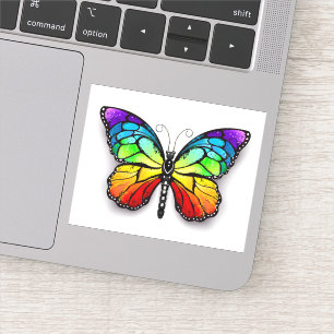 Rainbow-Schmetterling Monarch Aufkleber