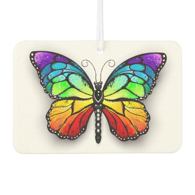 Rainbow-Schmetterling Monarch Autolufterfrischer (Vorderseite)