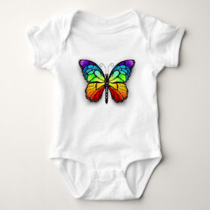 Rainbow-Schmetterling Monarch Baby Strampler