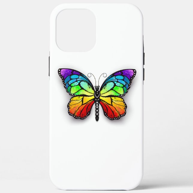 Rainbow-Schmetterling Monarch Case-Mate iPhone Hülle (Rückseite)