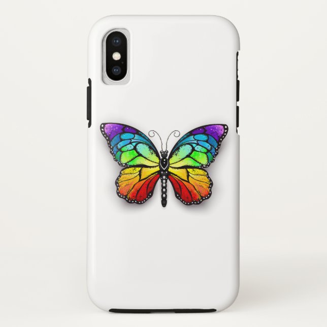 Rainbow-Schmetterling Monarch Case-Mate iPhone Hülle (Rückseite)