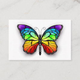 Rainbow-Schmetterling Monarch Empfehlungskarte