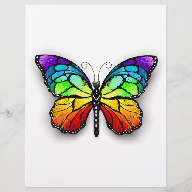 Rainbow-Schmetterling Monarch Flyer (Vorne)