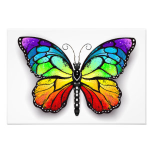 Rainbow-Schmetterling Monarch Fotodruck