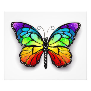 Rainbow-Schmetterling Monarch Fotodruck