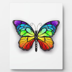 Rainbow-Schmetterling Monarch Fotoplatte
