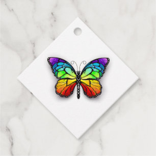 Rainbow-Schmetterling Monarch Geschenkanhänger