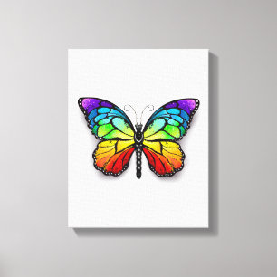Rainbow-Schmetterling Monarch Leinwanddruck