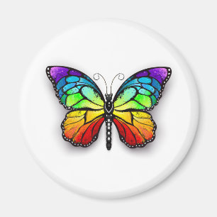 Rainbow-Schmetterling Monarch Magnet