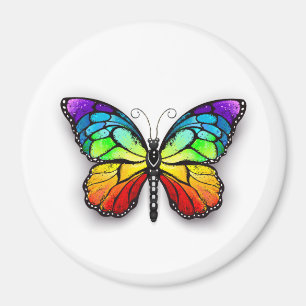 Rainbow-Schmetterling Monarch Magnet