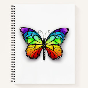 Rainbow-Schmetterling Monarch Notizbuch