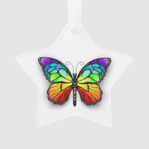 Rainbow-Schmetterling Monarch Ornament