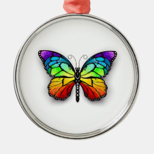 Rainbow-Schmetterling Monarch Ornament Aus Metall