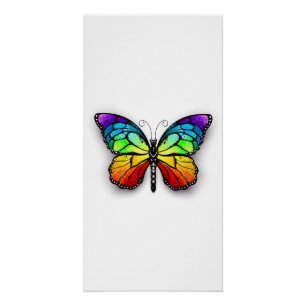 Rainbow-Schmetterling Monarch Poster