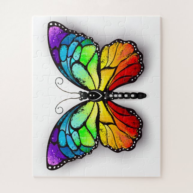 Rainbow-Schmetterling Monarch Puzzle (Vertikal)