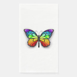 Rainbow-Schmetterling Monarch Serviette