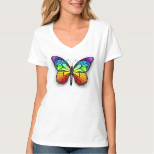 Rainbow-Schmetterling Monarch T-Shirt