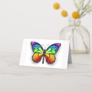 Rainbow-Schmetterling Monarch Treuekarte