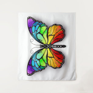 Rainbow-Schmetterling Monarch Wandteppich